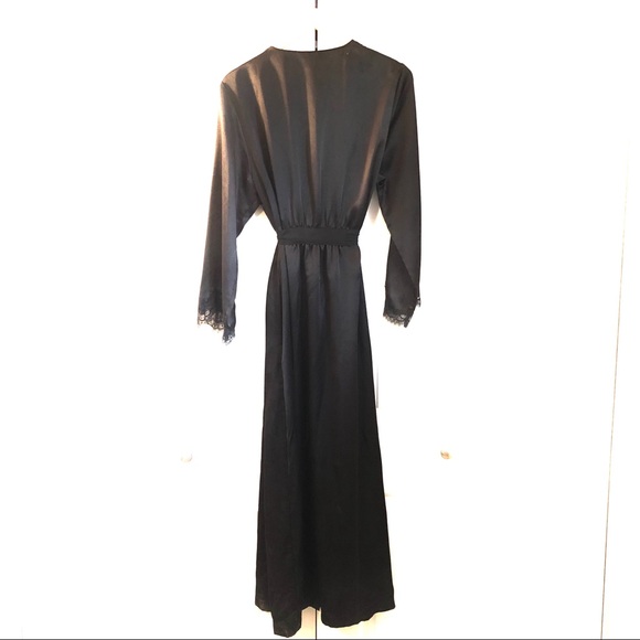 OSCAR DE LA RENTA / BLACK ROBE / SZ L - Picture 2 of 7